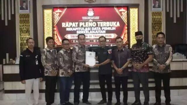 KPU Way Kanan Tetapkan 362.226 Pemilih dalam PDPB Triwulan III